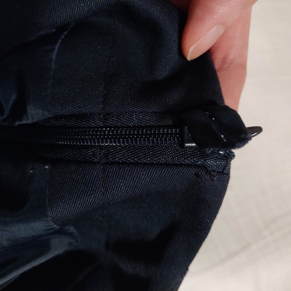 Talbots Stretch Wool-Lined Wide Leg Dress Pants - Picture 6 of 7